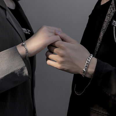 Magnetic Couple Heart Bracelet